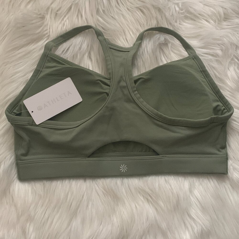ATHLETA Vital Sports Bra in Olive Sz LARGE (D-DD CUPS) - Picture 2 of 3